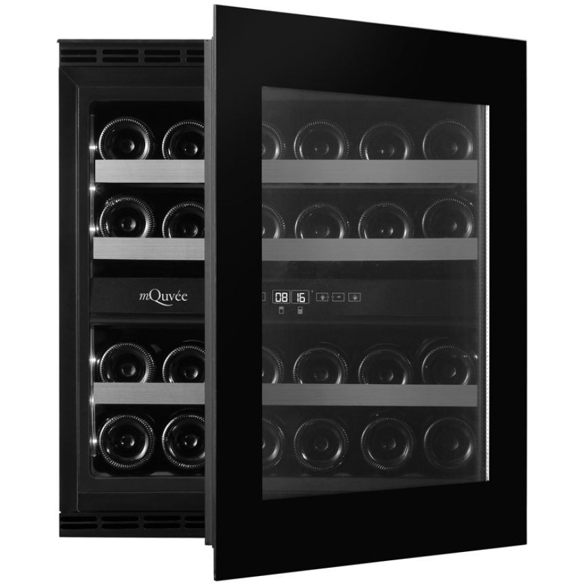 Vstavaná integrovaná vinotéka WineKeeper 25D Push-Pull čierna