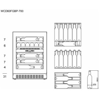 Vstavaná vinotéka WineCave 700 60D Push-Pull čierna