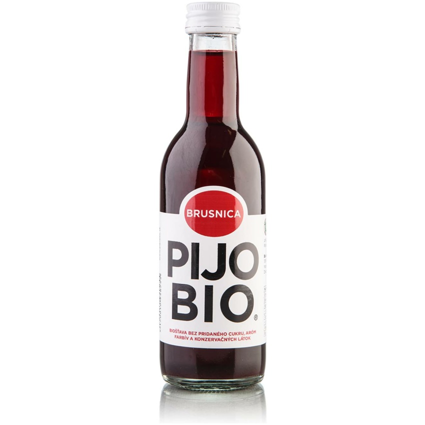 100% ovocná bio šťava BRUSNICA 250ml