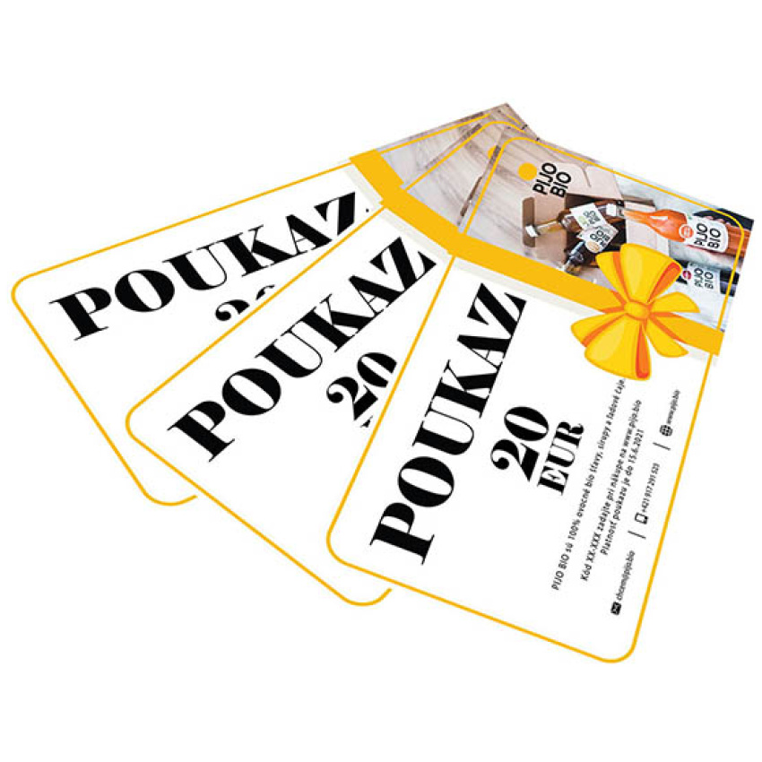 Darčeková poukážka - 20 eur