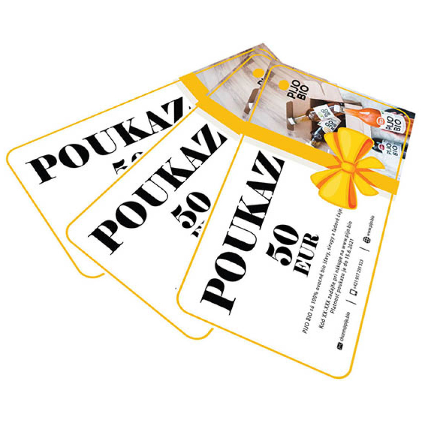 Darčeková poukážka - 50 eur