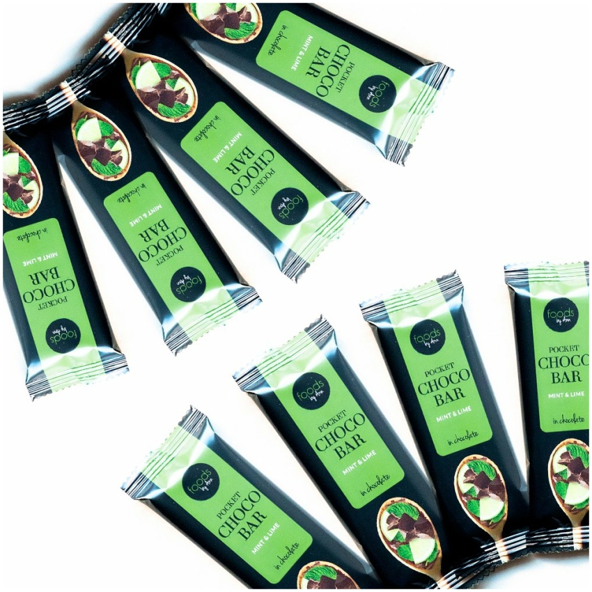 Foods by Ann – Pocket Choco Bar Mäta & Limetka 8x35g