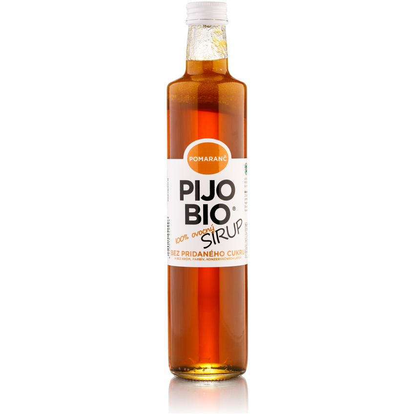 Bio sirup bez pridaného cukru POMARANČ 500ml