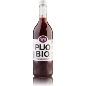 100% ovocná bio šťava ČERNICA - LIMETKA - JABLKO 700ml