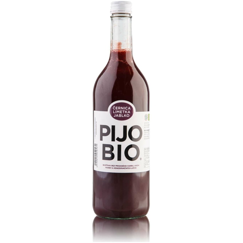 100% ovocná bio šťava ČERNICA - LIMETKA - JABLKO 700ml
