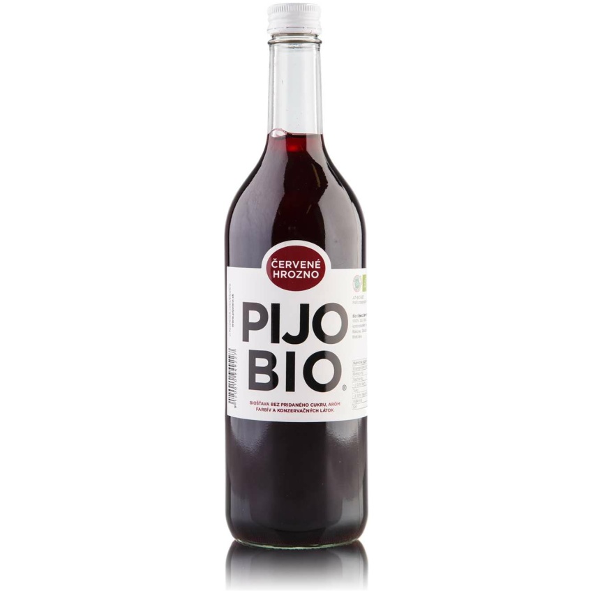 100% ovocná bio šťava ČERVENÉ HROZNO 700ml