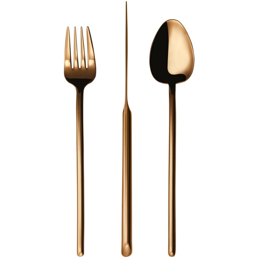 Príborová sada Stick Copper Shiny